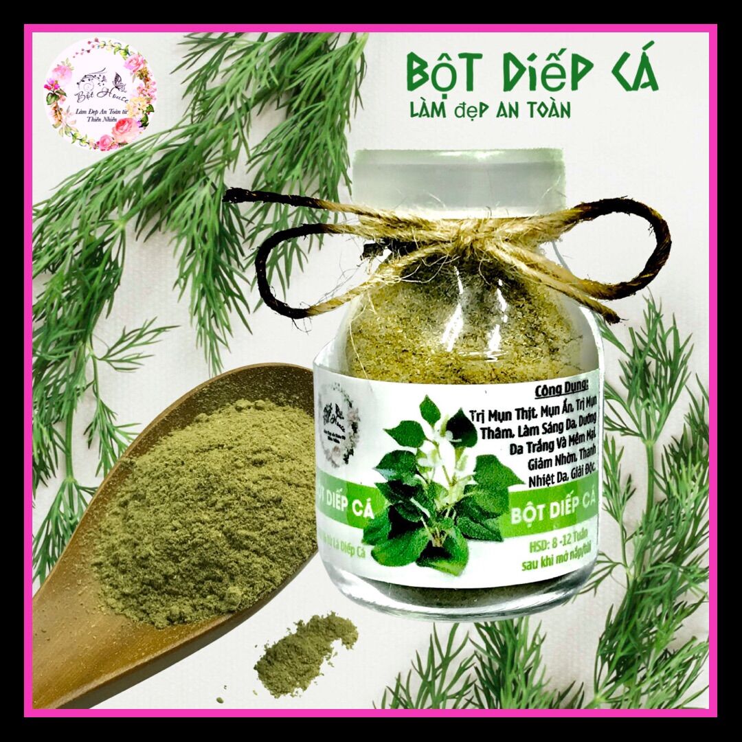 50gr BỘT DIẾP CÁ NGUYÊN CHẤT TR(ị) MỤN ẨN DƯỚI DA ,