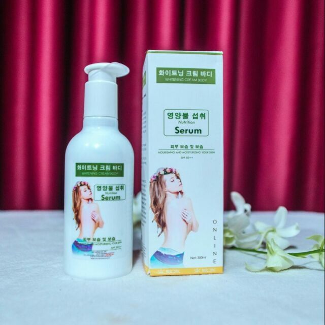 Kem dưỡng trắng da body chống nắng sắc hương 350g