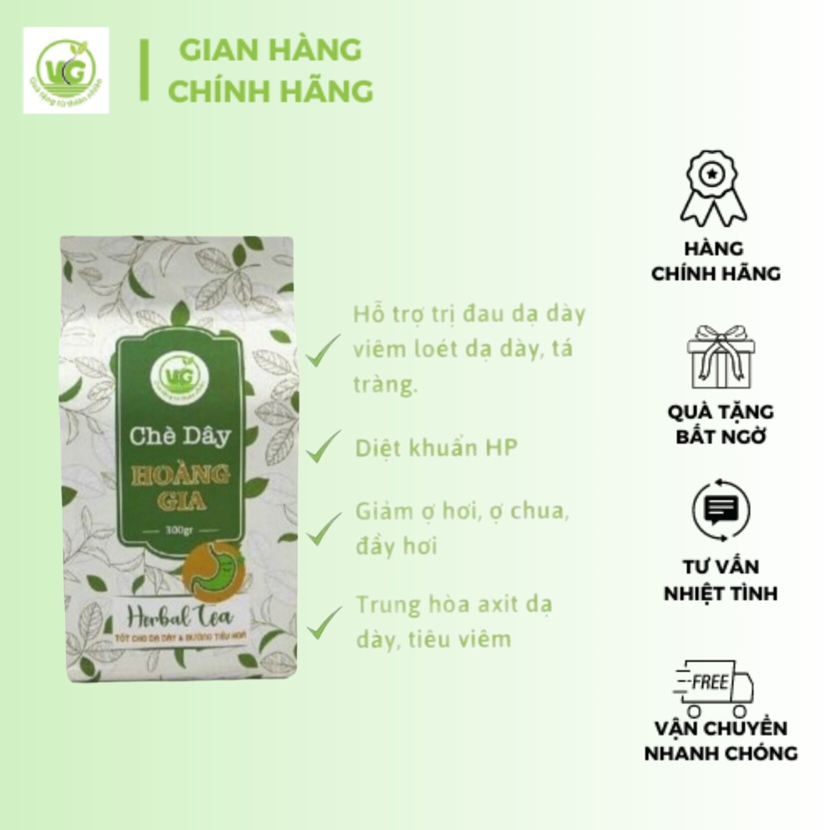 Trà dây Hoàng gia hỗ trợ đau dạ dày , viêm lóe dạ dày