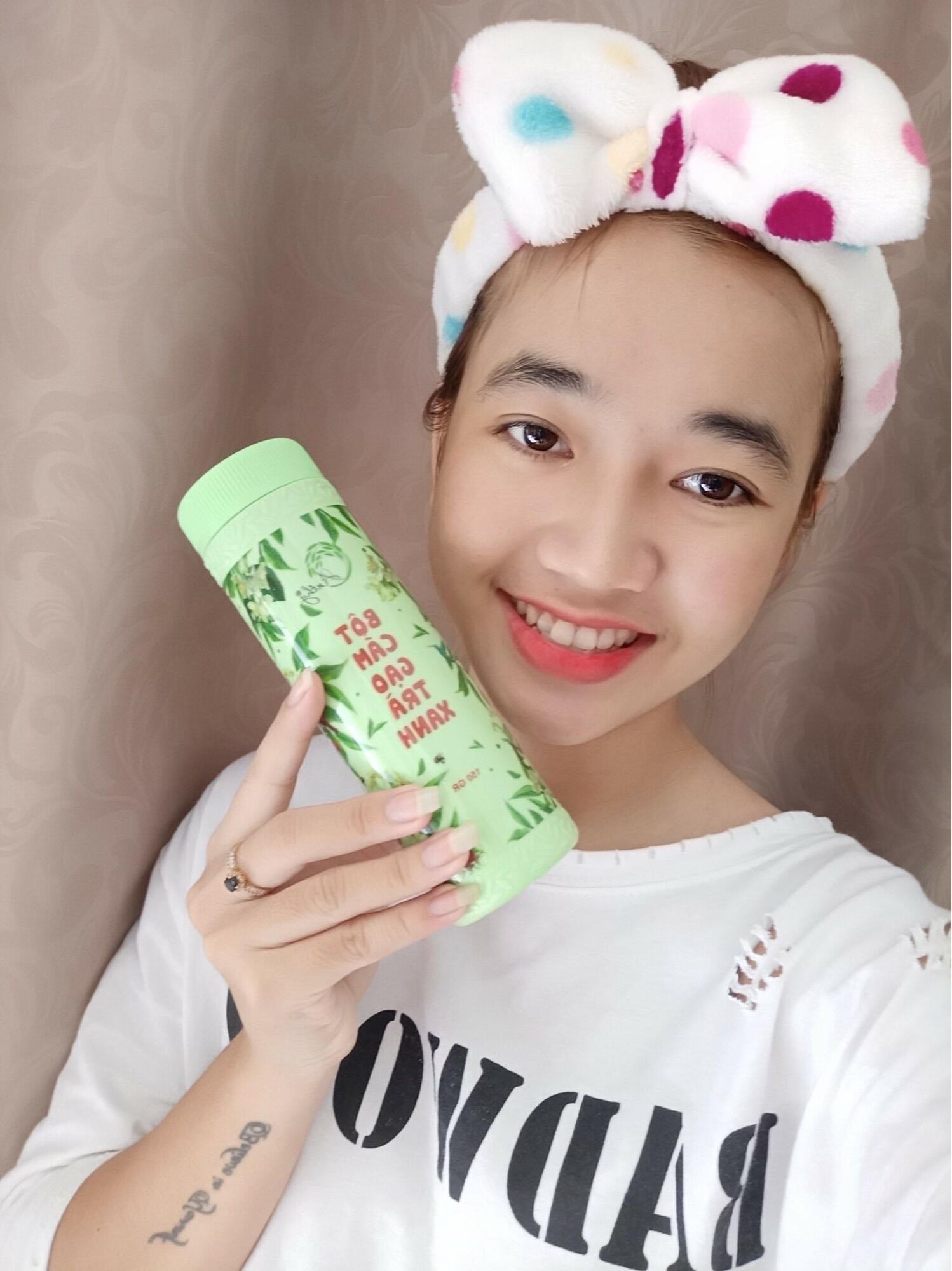 Bột Cám Gạo Trà Xanh AnThy ( Date mới )