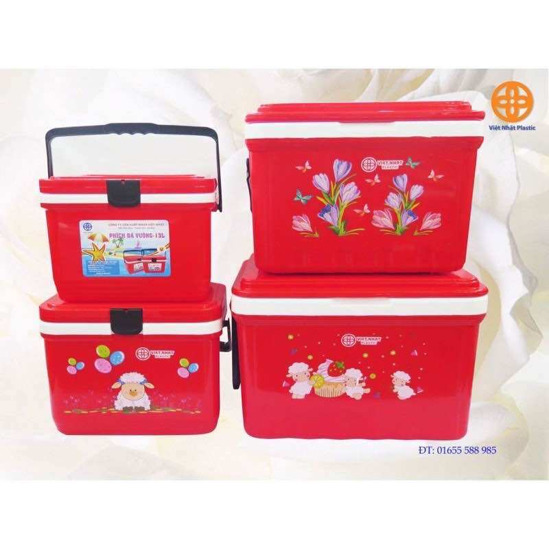 Phích đá, thùng đá vuông nhựa Việt Nhật size lớn