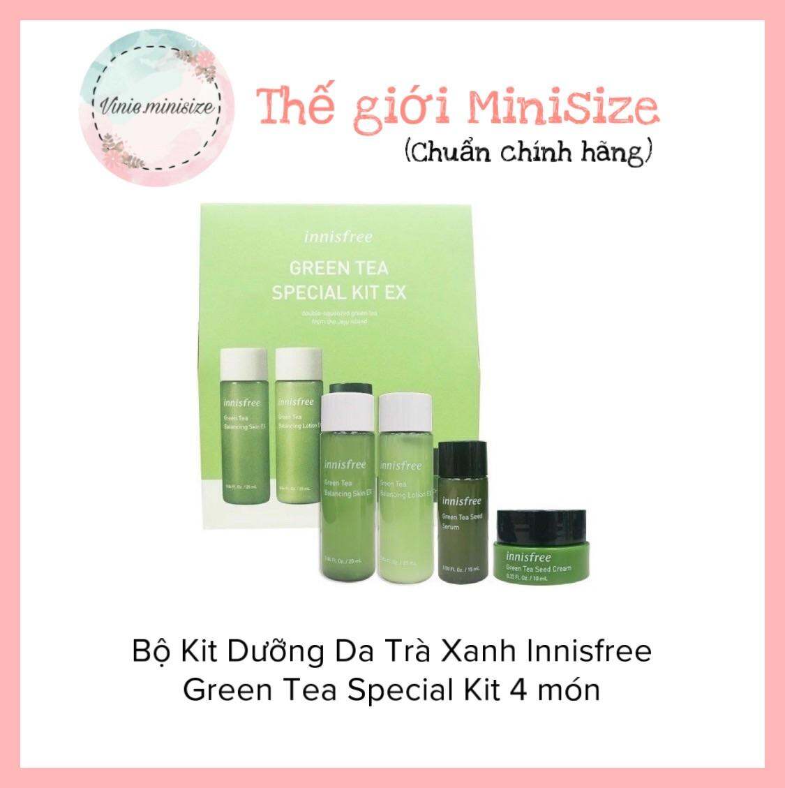 Bộ Kit Dưỡng Da Trà Xanh Innisfree Green Tea Special Kit 4 món | Vinie.minisize