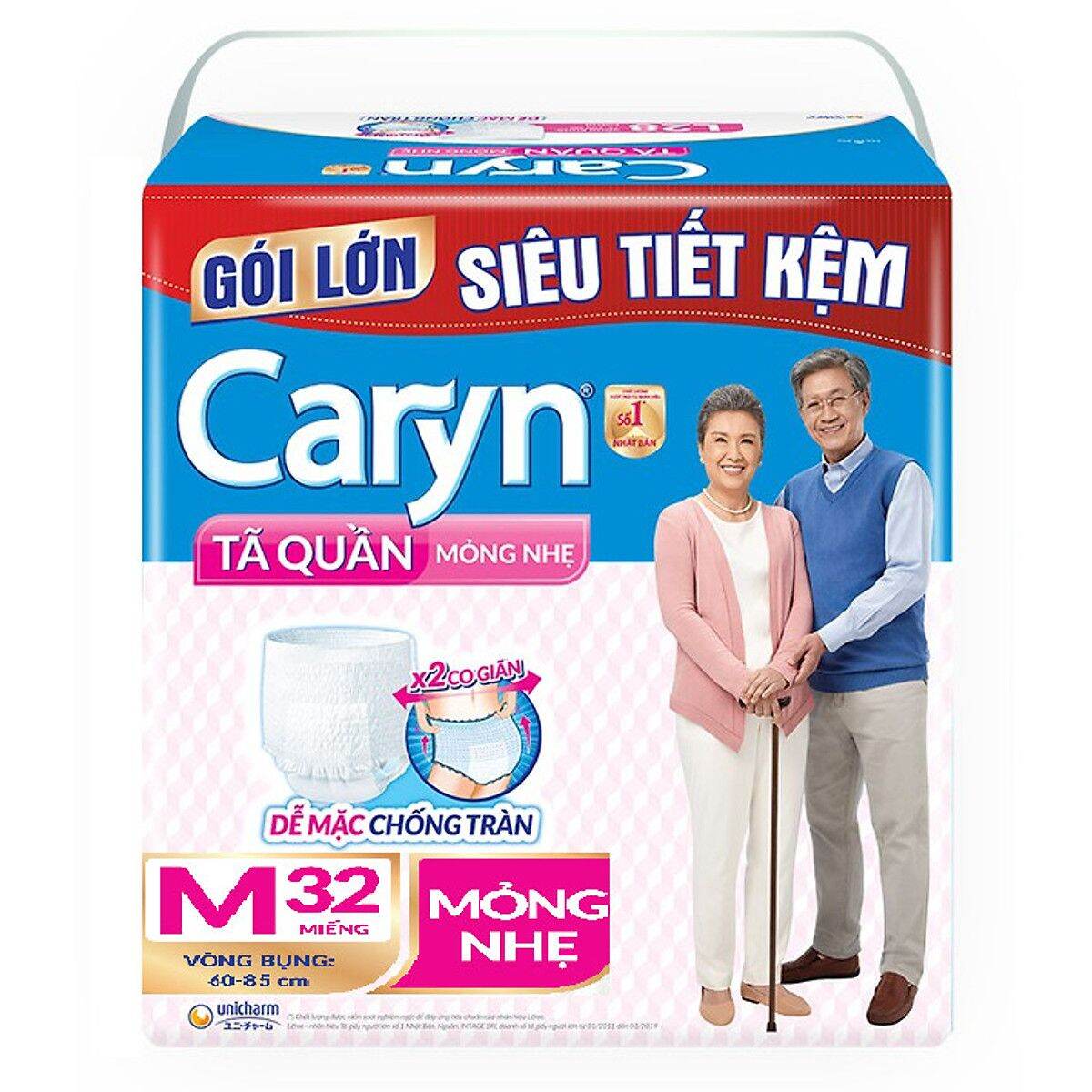 Tã quần Caryn M32, L28, XL24