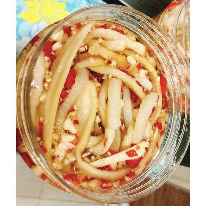 Củ Cải Ngâm Mắm Đường  Tỏi Ớt 500gram