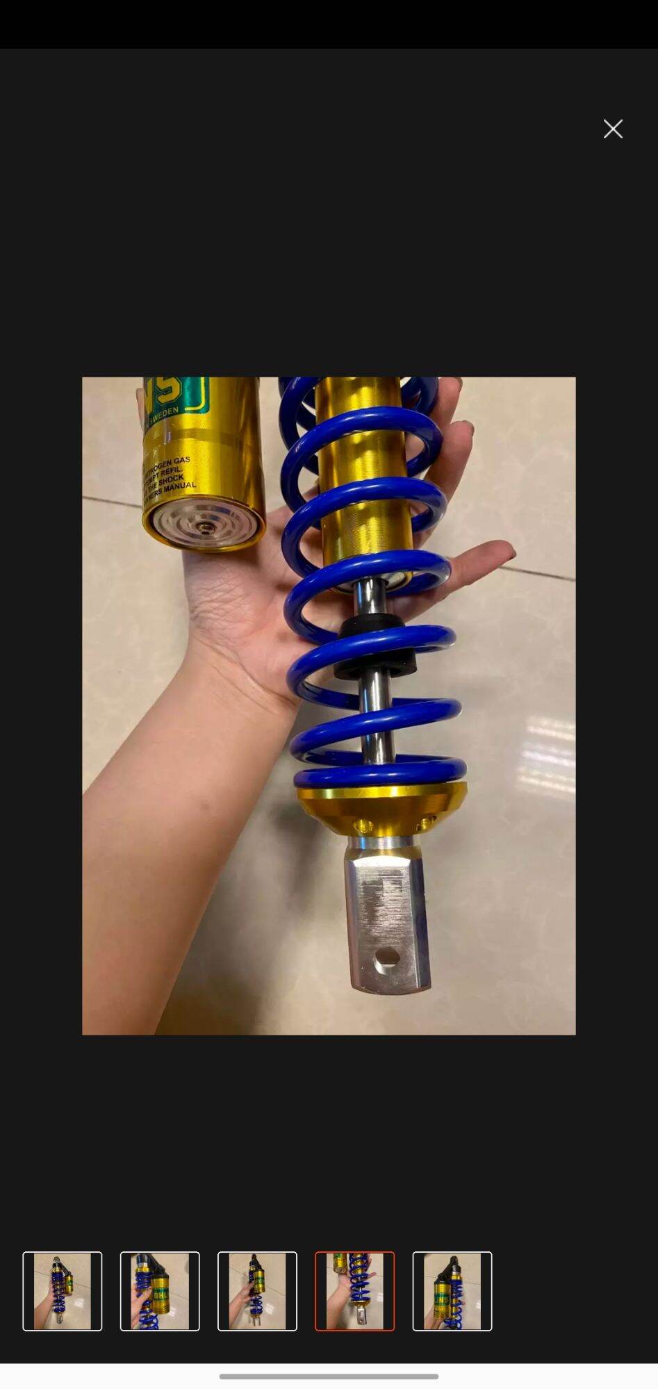 [HCM]phuộc Ohlins bình dầu vàng gắn Airblade PCX Nouvo LX