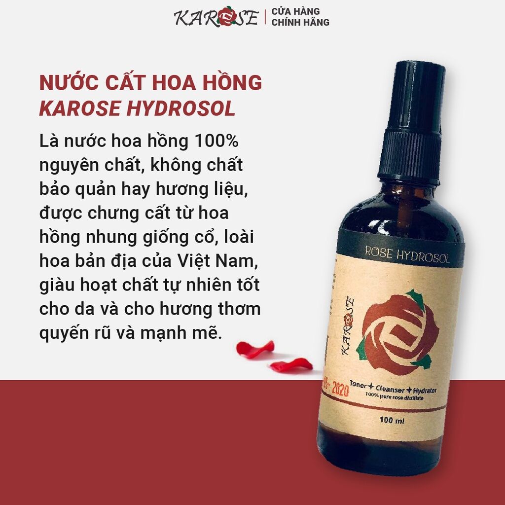 Nước Cất Hoa Hồng Karose 100ml