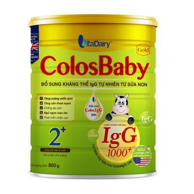 Combo 2 lon Sữa bột Colosbaby gold số 2+ 800g