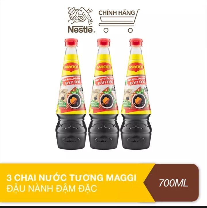Nước tương đậu nành đậm đặc Maggi chai 700ml