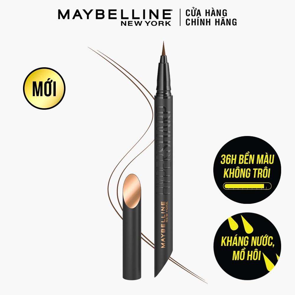 Bút Kẻ Mắt Nước Siêu Sắc Mảnh Maybelline New York Hyper Sharp Liner Extreme Không Lem Trôi 0.4g