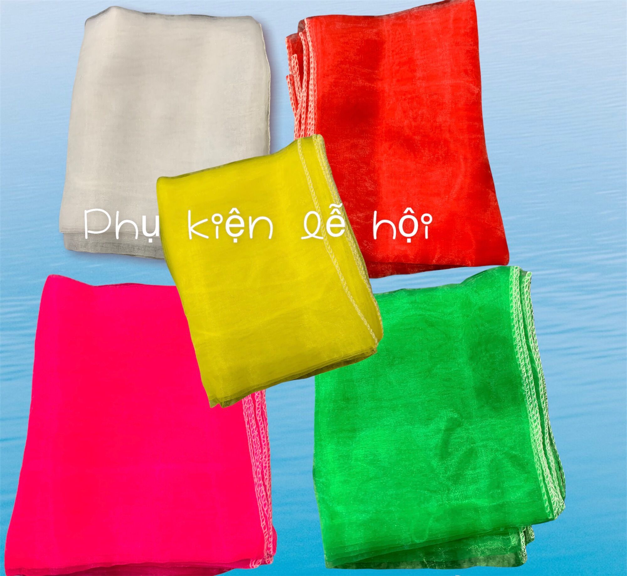 Khăn voan,khăn von rộng 38 dài 3m loại đẹp giá rẻ