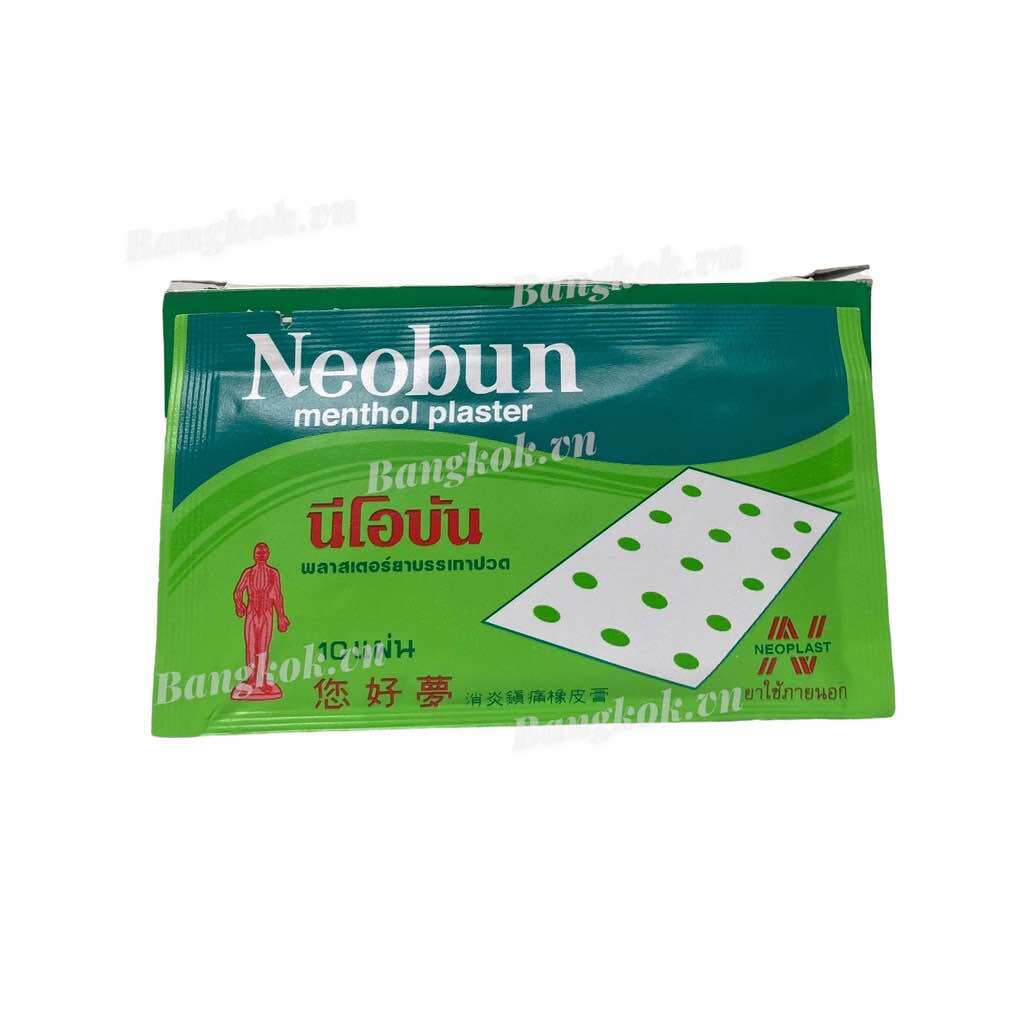 20 goi Cao dán giảm đau Neobun thái lan