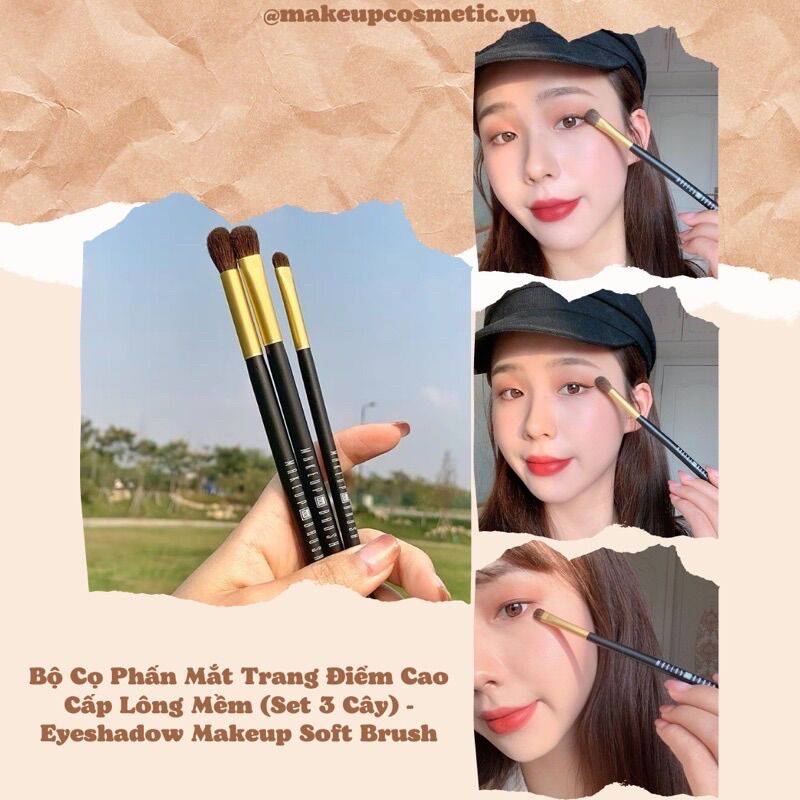 Bộ cọ phấn mắt trang điểm cao cấp lông mềm - eyeshadow makeup soft brush