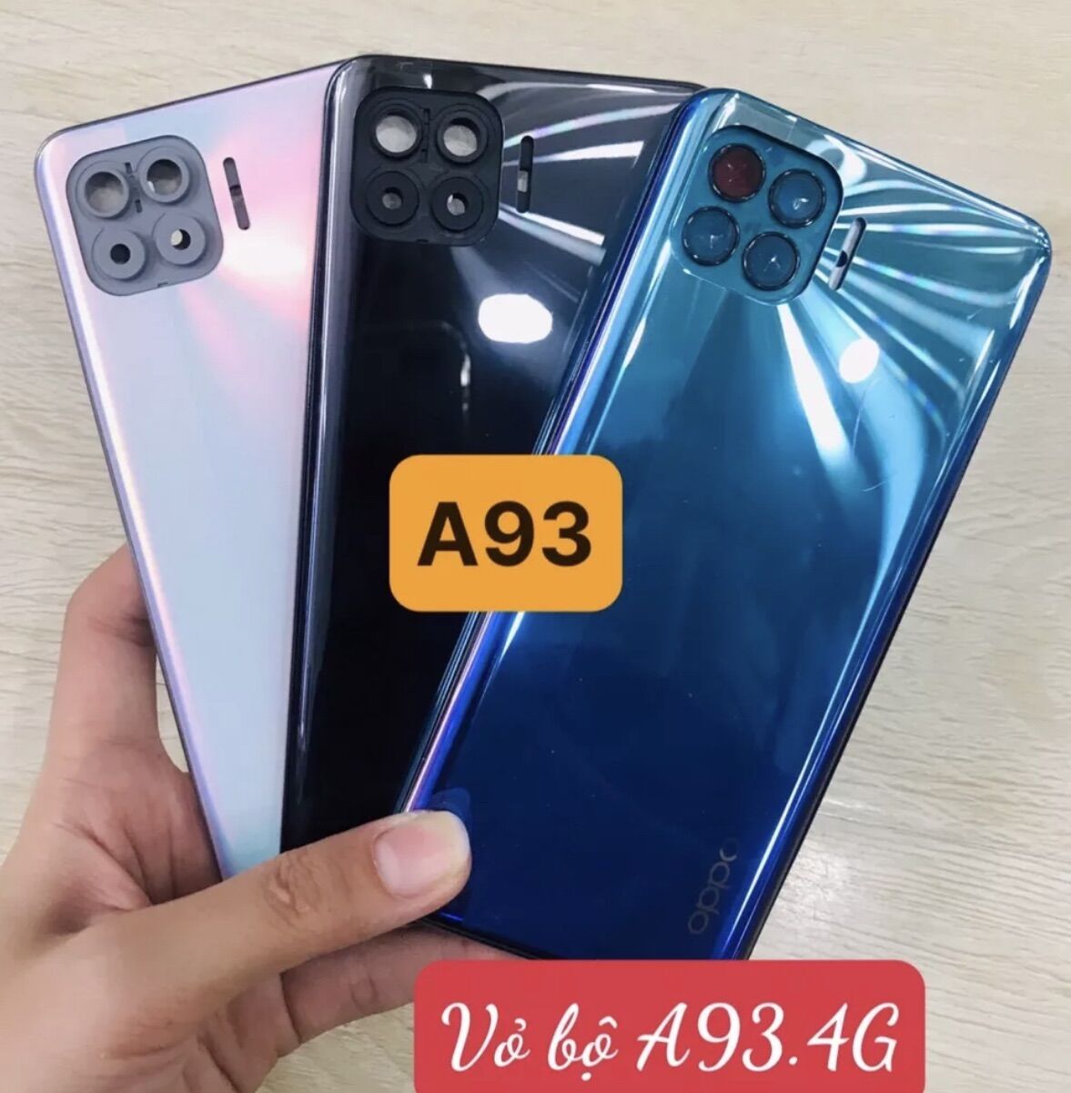 Lưng bộ oppo a93 4g - vỏ bộ oppo a93.4g - nắp pin oppo a93 4g - oppo f17 pro