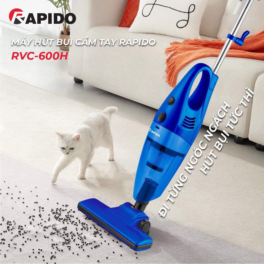 Máy hút bụi cầm tay rapido rvc-600h