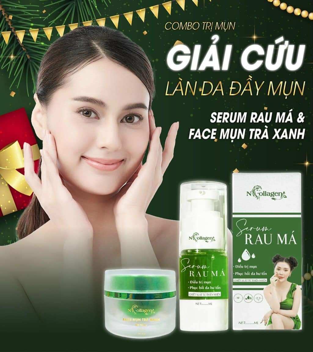 SERUM CHẤM MỤN RAU MÁ NCOLLAGEN