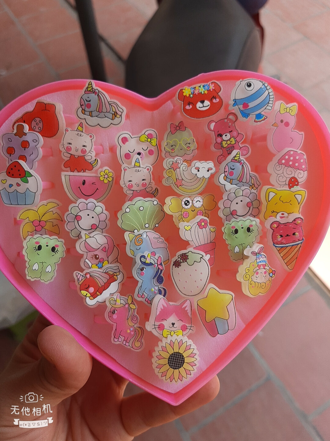 sét 10 nhẫn nhựa cho bé xinh xắn