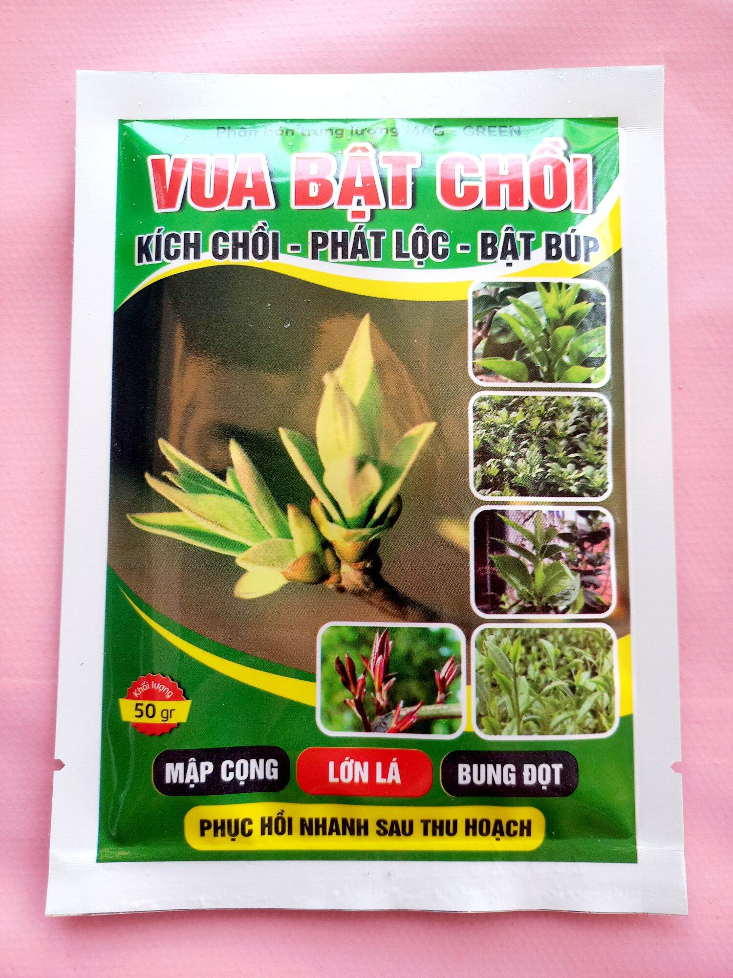 PHÂN BÓN VUA BẬT CHỒI GÓI 50GR MẬP CỌNG,LỚN LÁ,BUNG ĐỌT