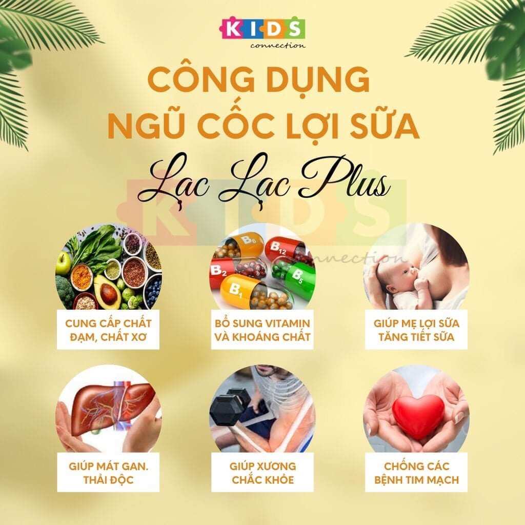 Ngũ cốc lợi sữa Lạc Lạc Plus (5 gói lẻ)