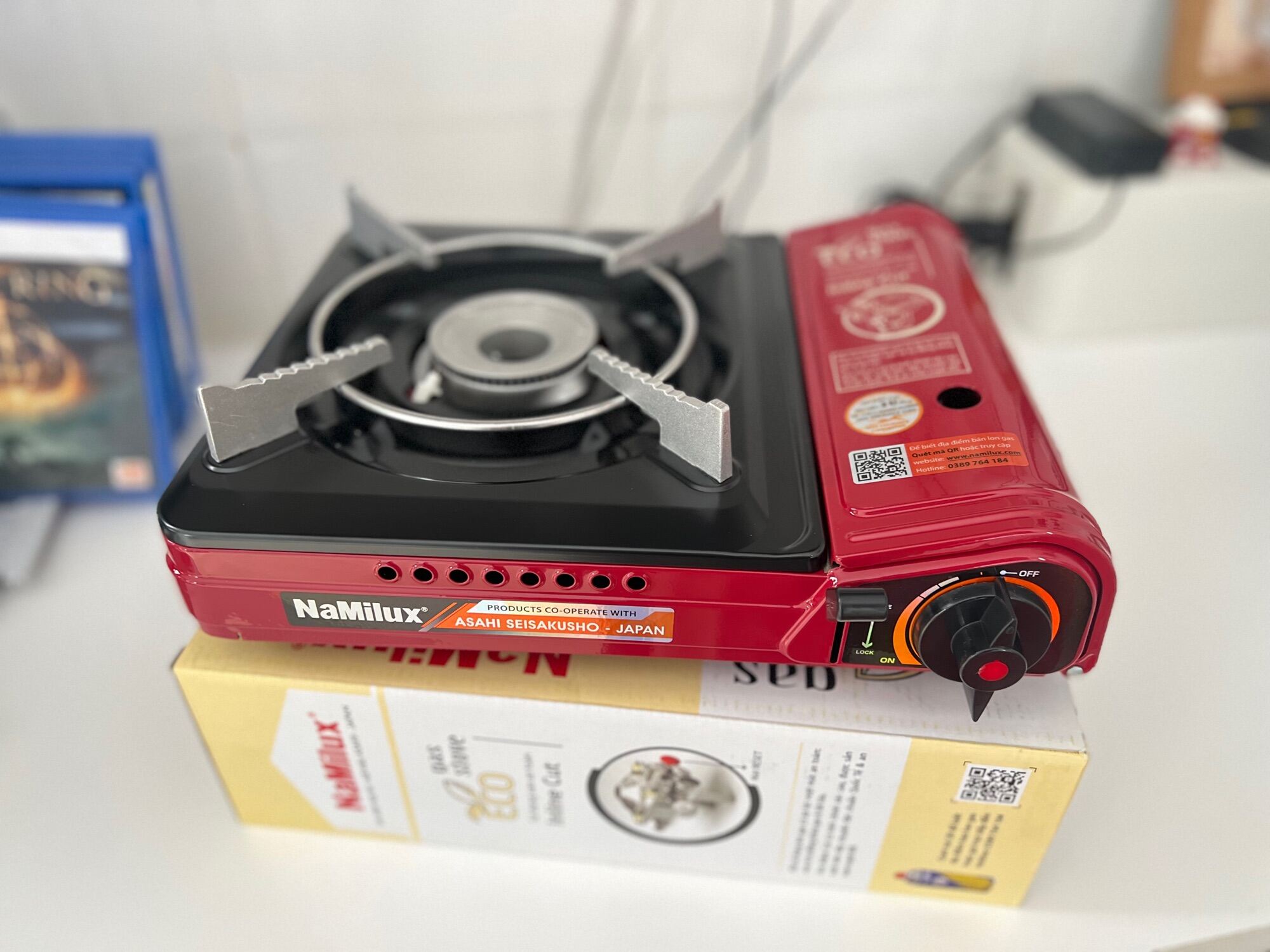 Bếp gas mini cao cấp Namilux Eco ( sử dụng van an toàn Inline Cut)
