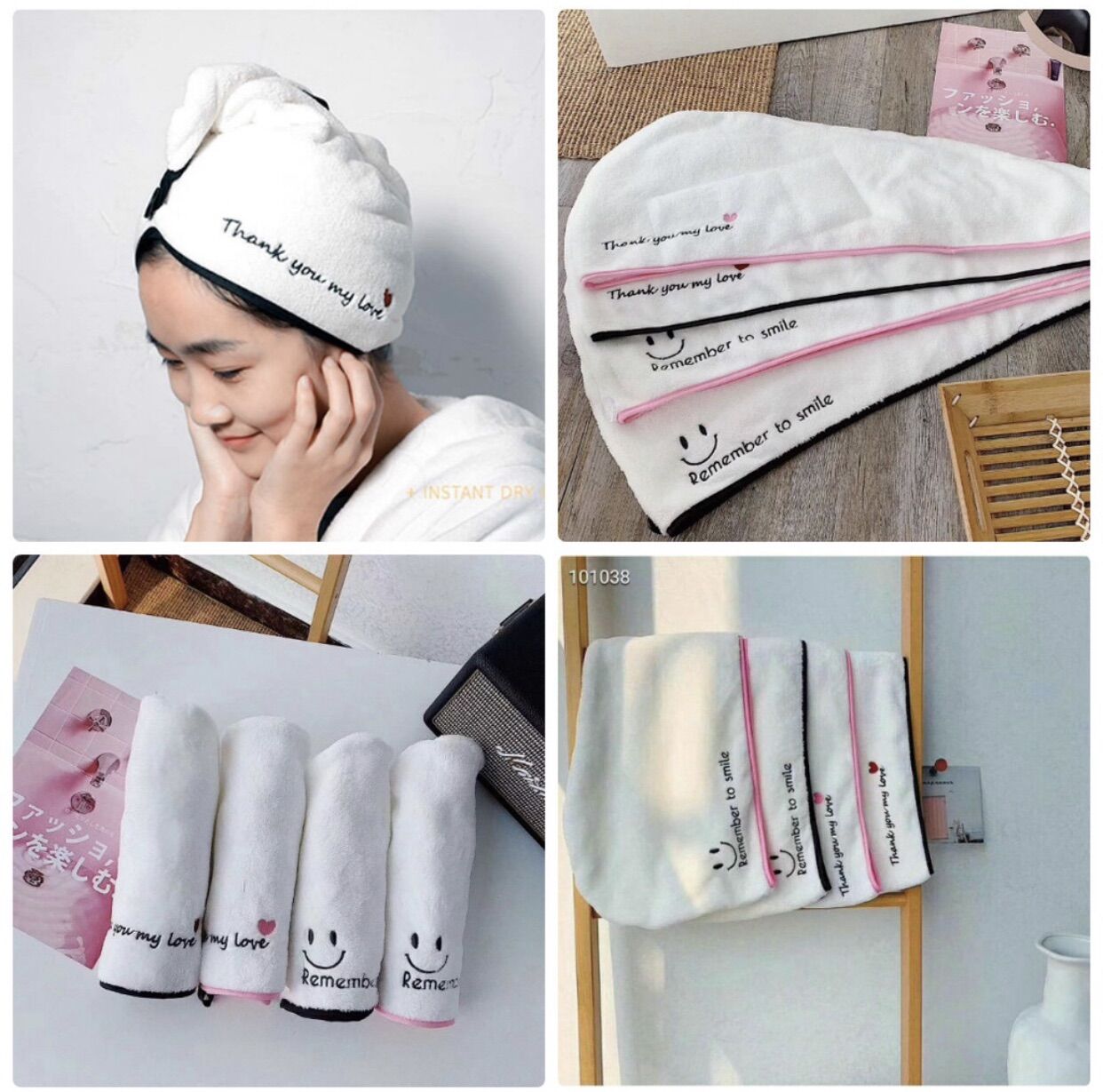 (💥 Loại 1💥 ) Khăn Quấn Ủ Tóc Lau Khô Siêu Tốc