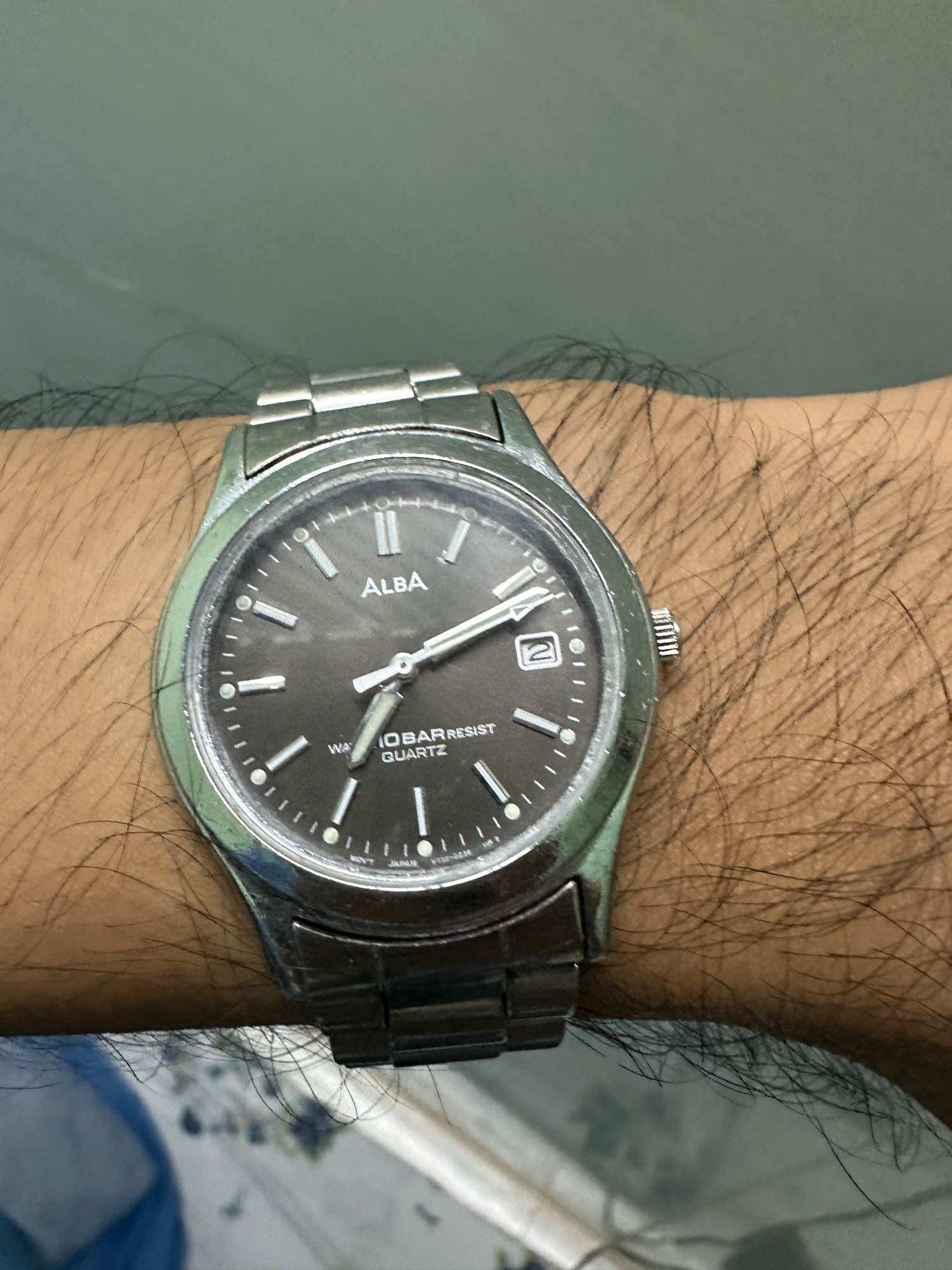 Đồng hồ Seiko Alba kính chưa trầy lông mèo hàng qua sử dụng