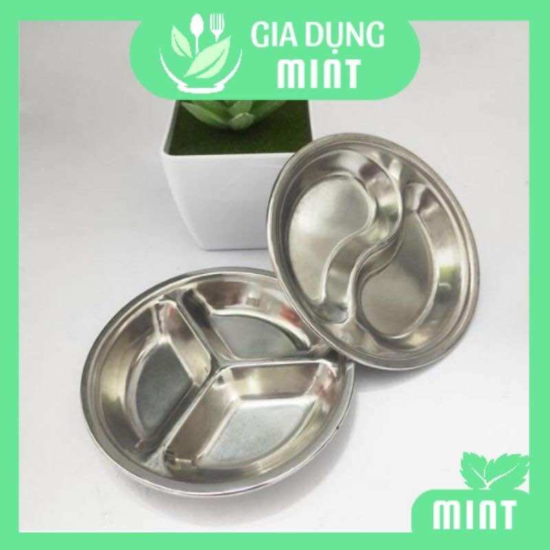 Chén nước chấm, chén đựng gia vị, chén inox cao cấp 2 ngăn ,3 ngăn