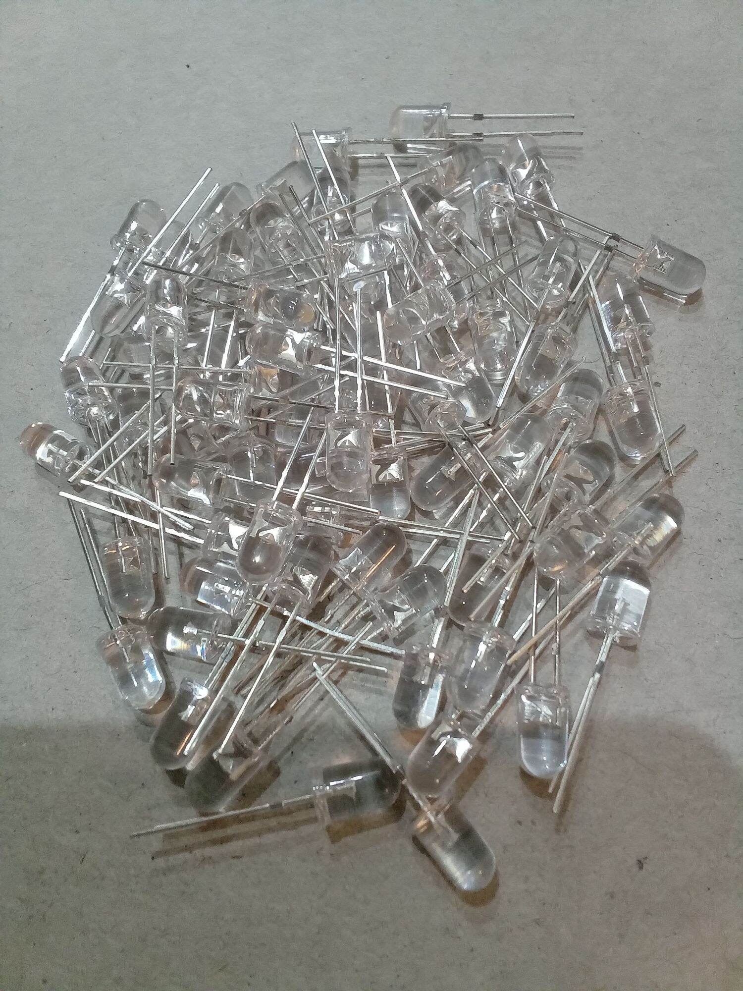 100 bóng đèn led 5mm tím uv