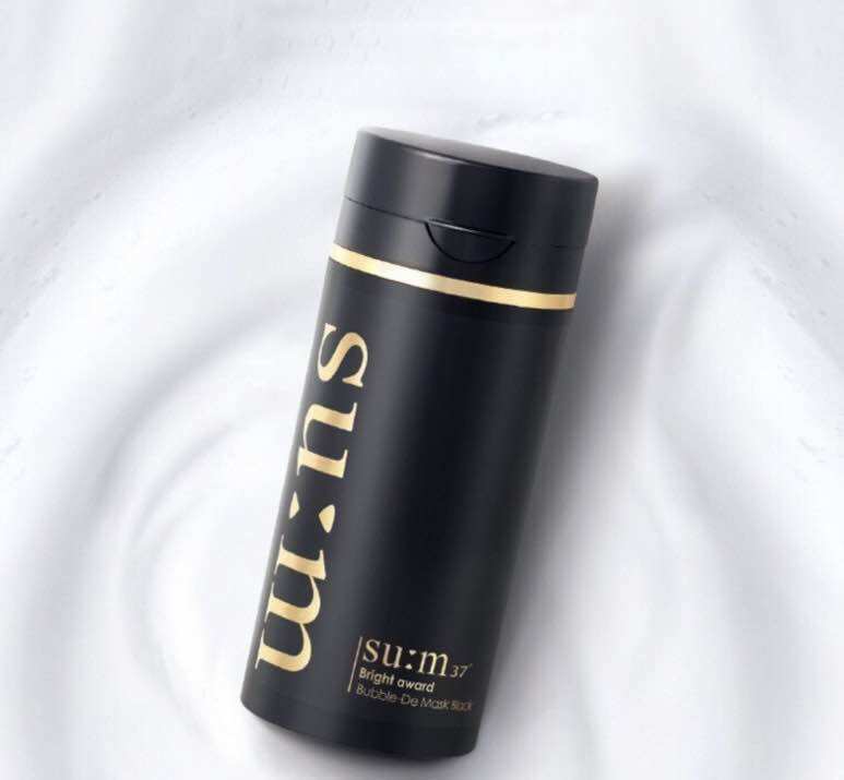 Mini size mặt nạ sủi bọt đen su:m37 bright award bubble de mask black 50ml . date 2026
