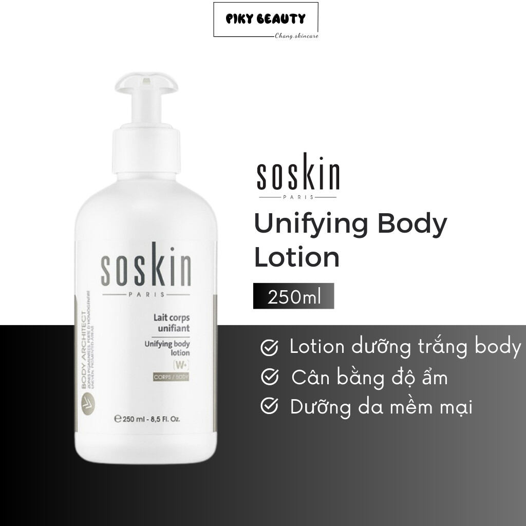 KEM dưỡng trắng body Soskin Unifying Body Lotion