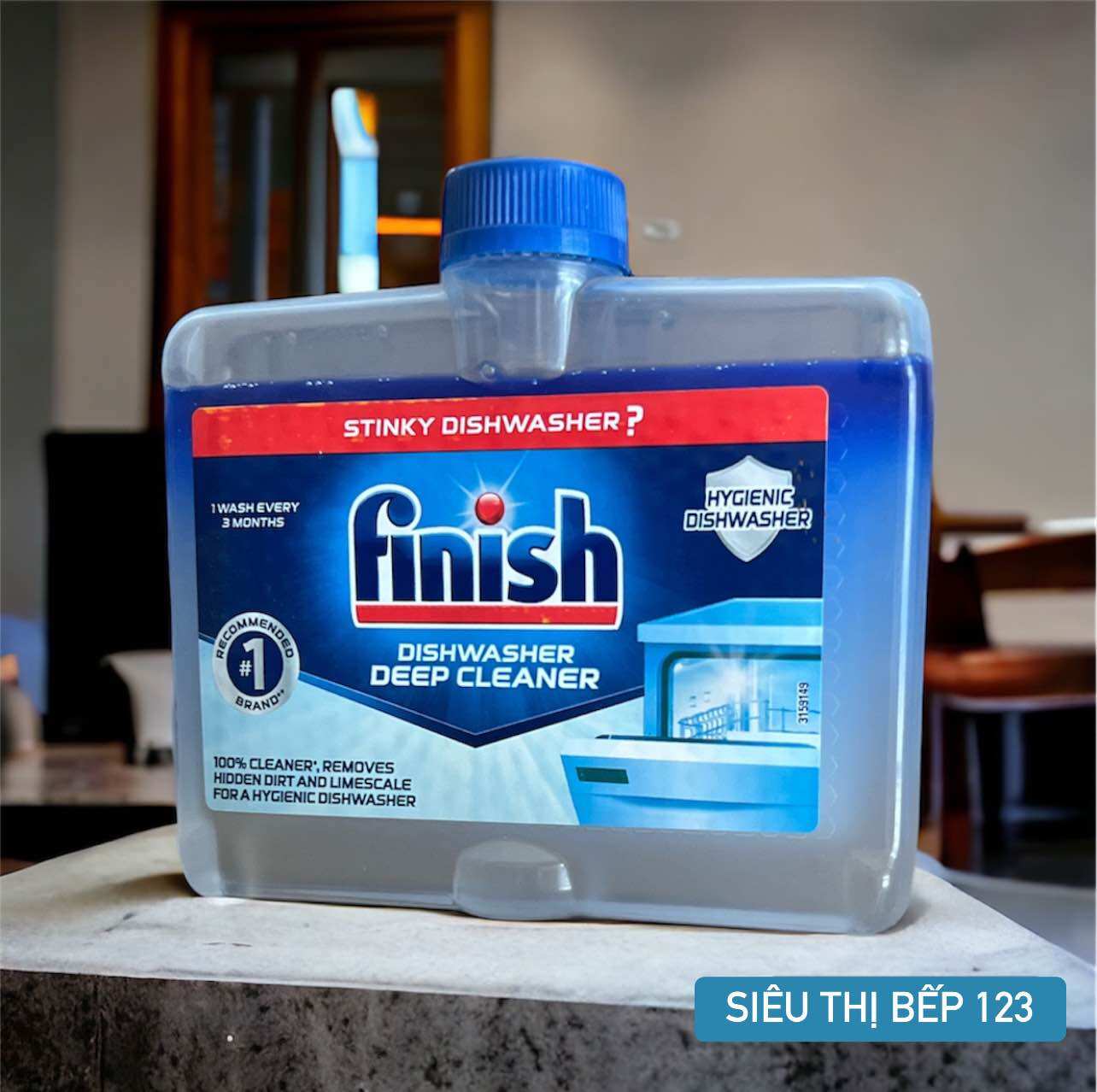 Dung dịch vệ sinh máy rửa bát Finish 250ml chính hãng