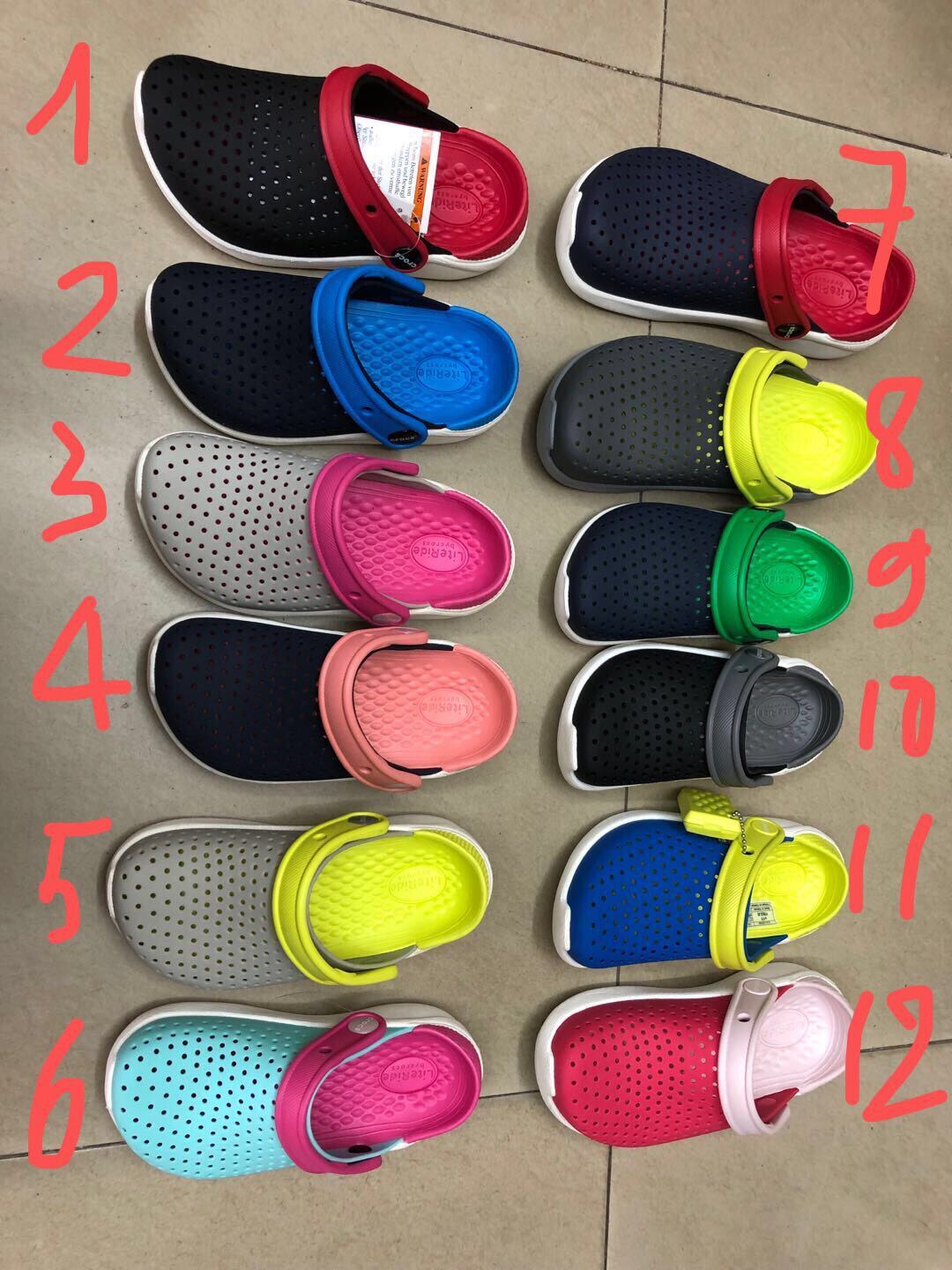 Dép sục crocs literide siêu nhẹ, êm chân cho bé
