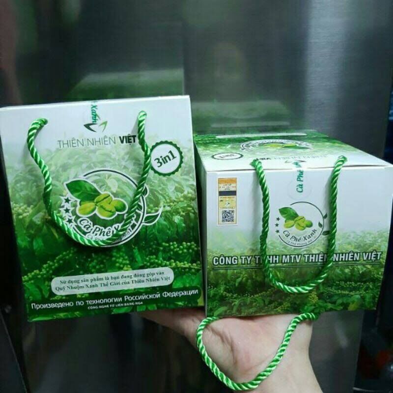 Cafe xanh hộp 30 gói