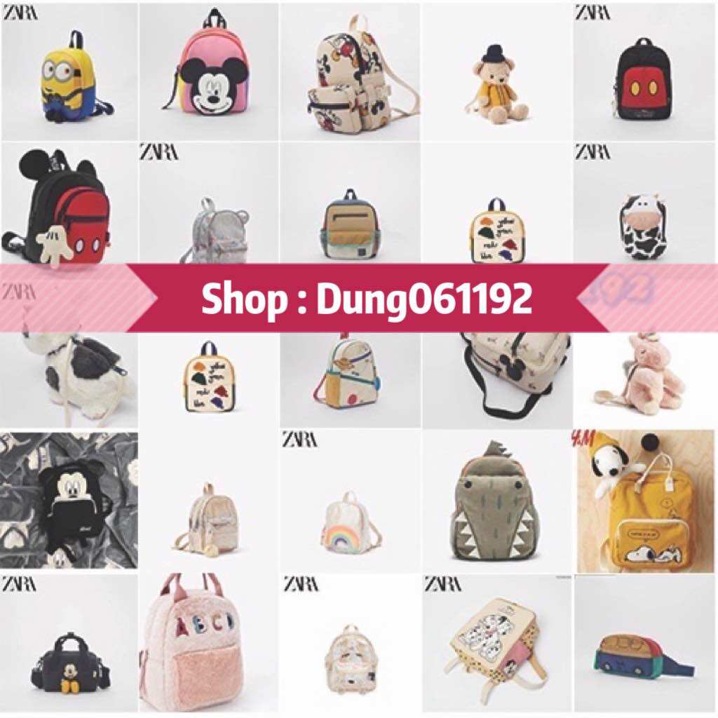 Balo zara cho bé các mẫu (hàng có sẵn) chuẩn,đầy đủ tag mác hãng