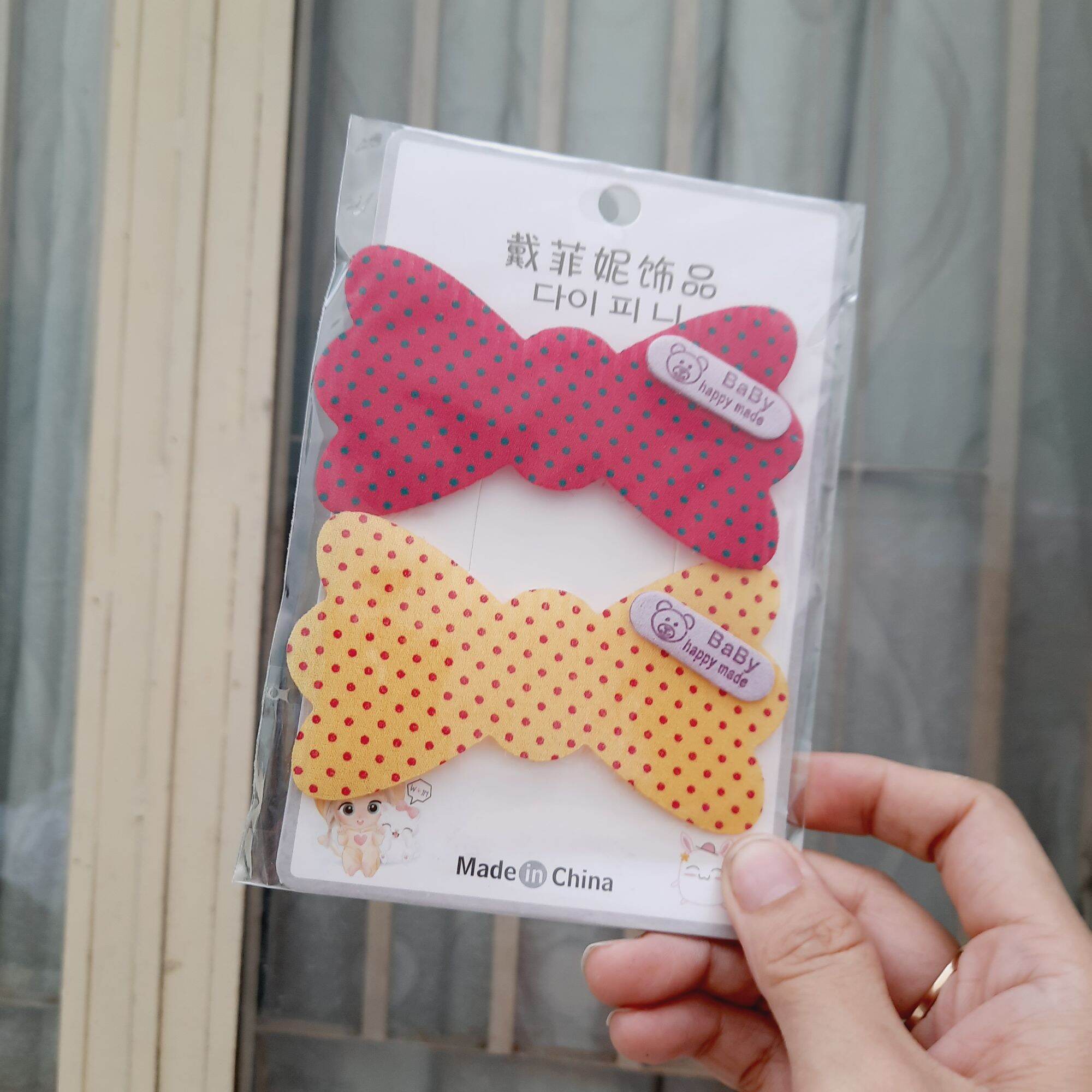 Combo 2 Miếng dán tóc mái trang điểm chấm bi màu (được chọn màu)