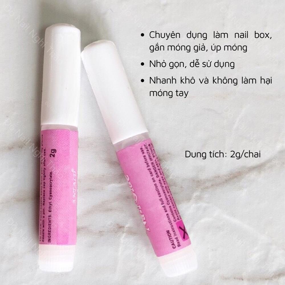 Set 2 chai keo dán móng ( mỗi chai 2g)