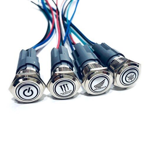 Công tắc Led, Độ đèn xe máy, Tặng jack