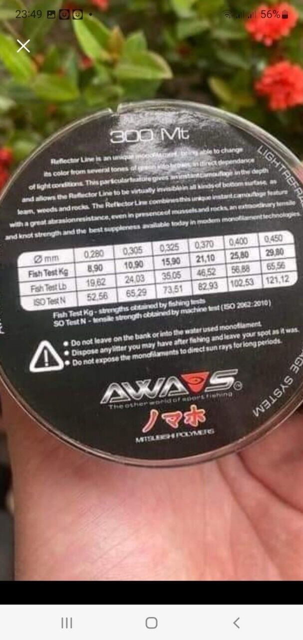 CƯỚC CÂU CÁ ION POWER 300M