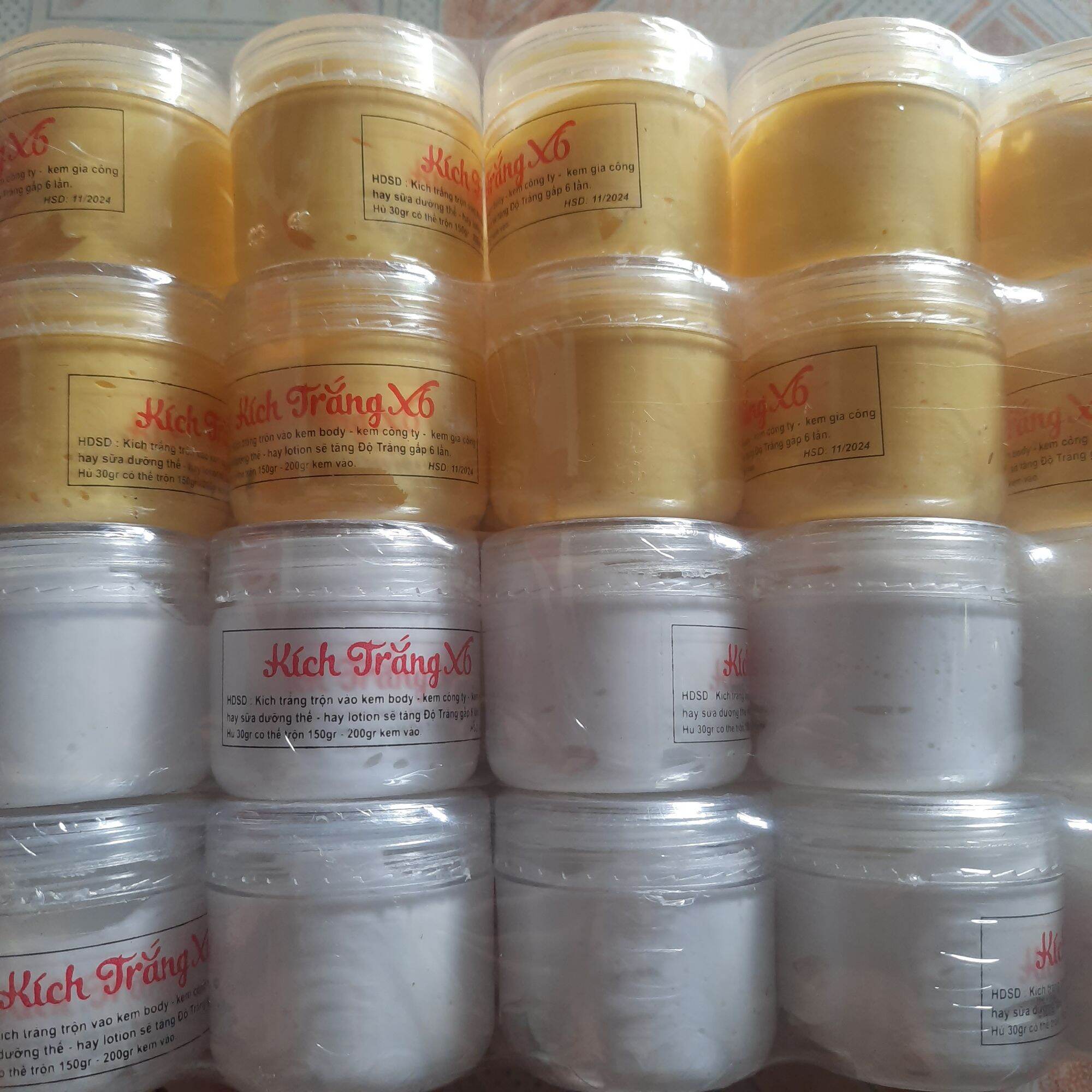 kem x6 dưỡng trắng da toàn thân.