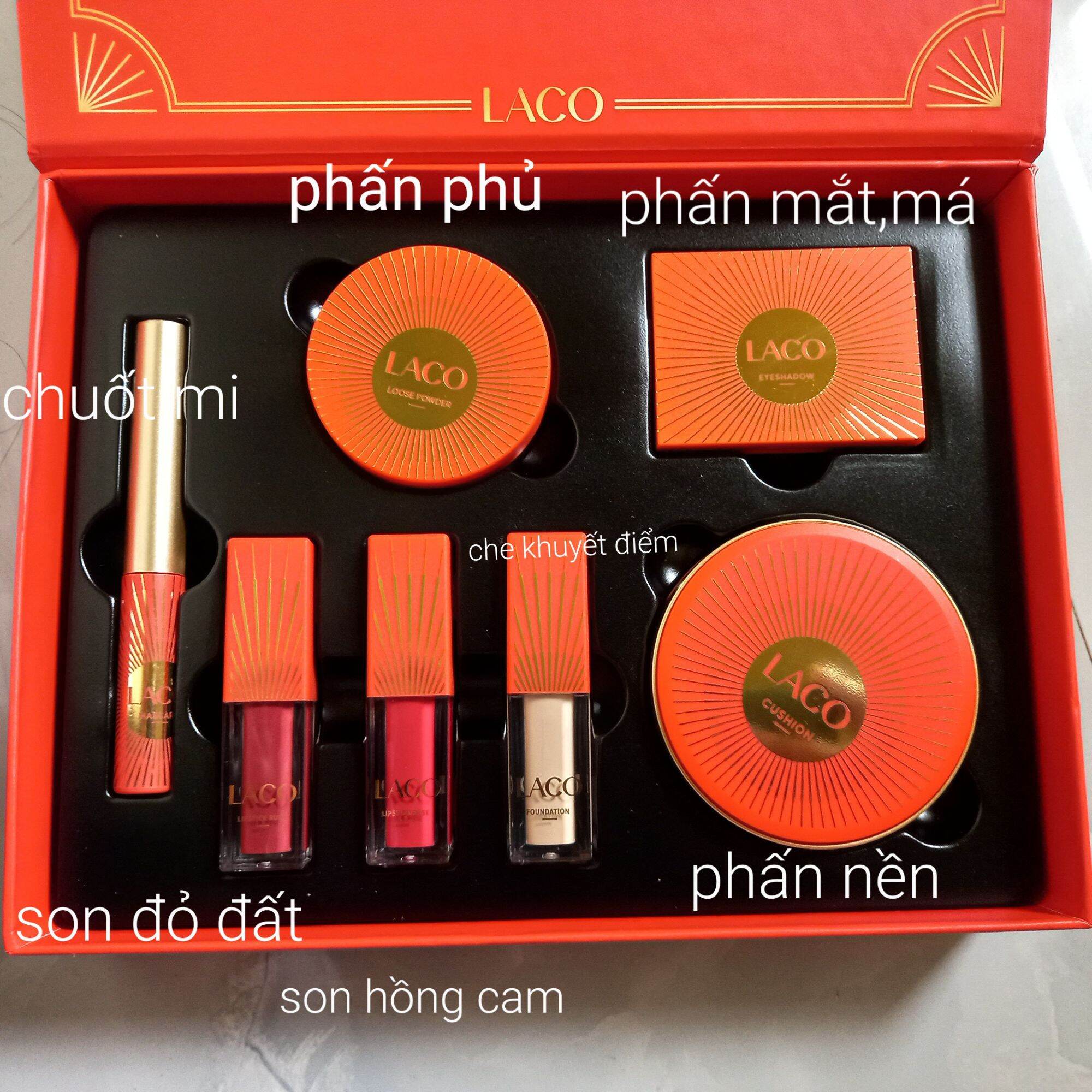 Bộ Trang Điểm Laco Make Up Colection 7 bộ make up đầy đủ, bộ make up trang điểm đầy đủ combo
