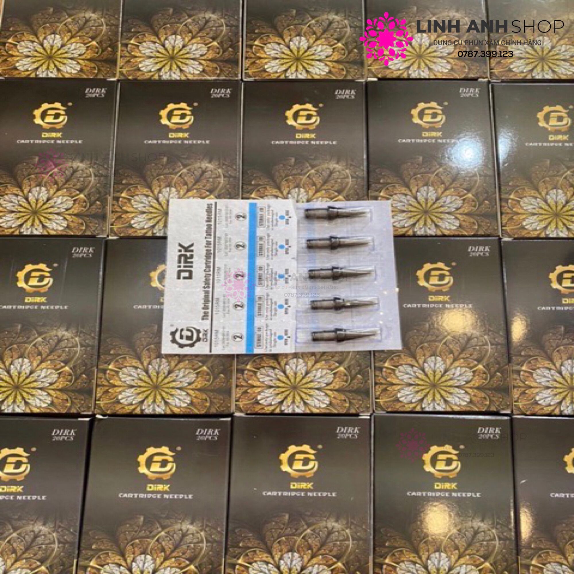 Hộp Kim Dirik Máy Pen Cao Cấp Phun Xăm