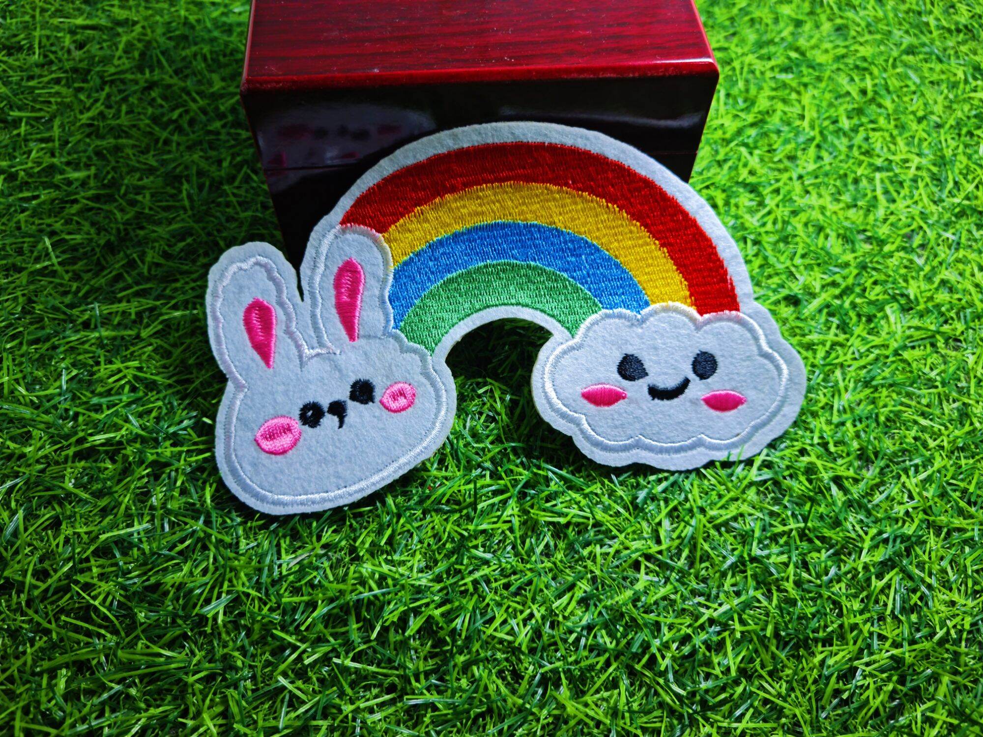 Sticker Thêu Ủi Hình Gấu Teddy Mr.BEAN & Mr.Rabbit  MS43725