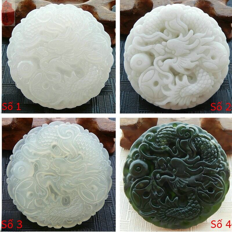 Genuine Natural Myanmar Pure Natural Jadeite Oil Green Dragon Brand Zodiac Dragon Pendant Men's and Women's Ice Jade Pendant Jade Pendant