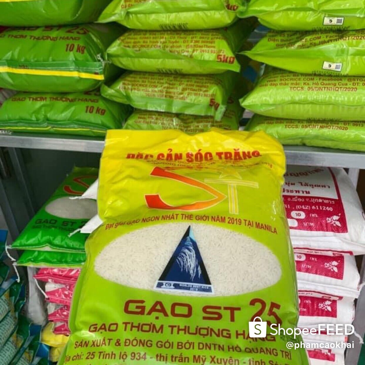 GẠO ST25 TÚI 5kg CHÍNH HÃNG