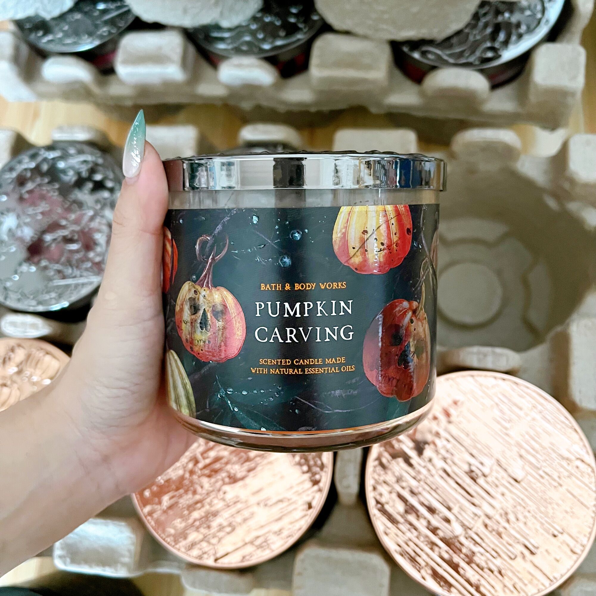 (Halloween collection) Nến thơm phòng ba bấc Bath Body Works