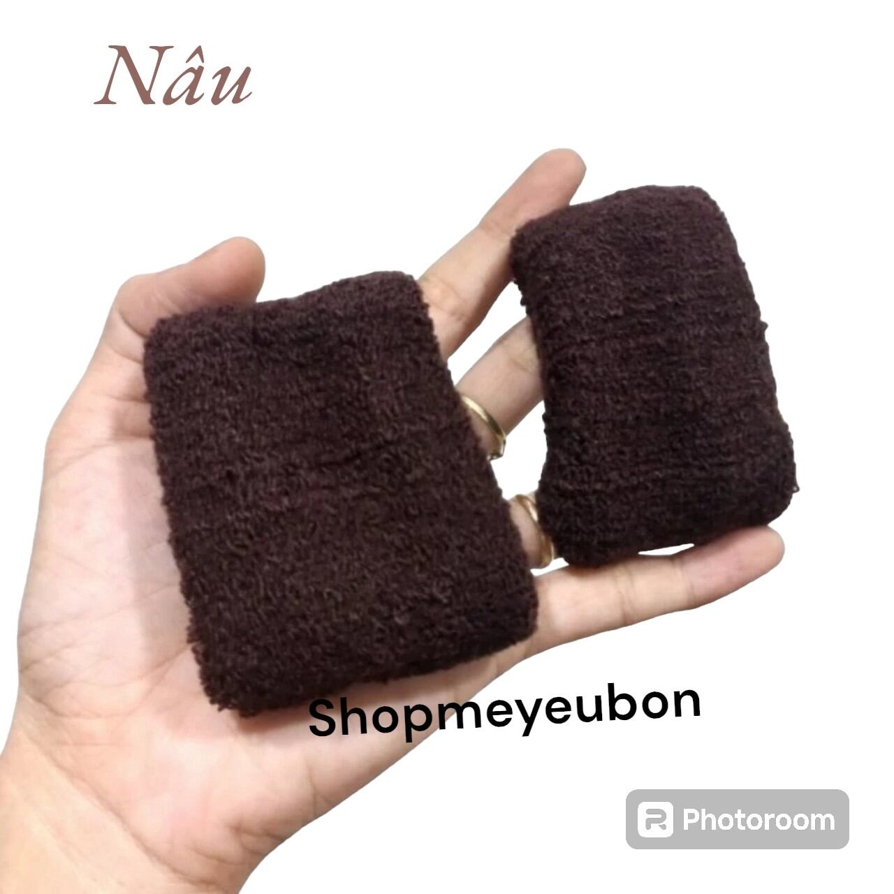 Túi 2 Len cột tóc mềm màu đen mã 029-035 (bản 4cm-4.5cm)