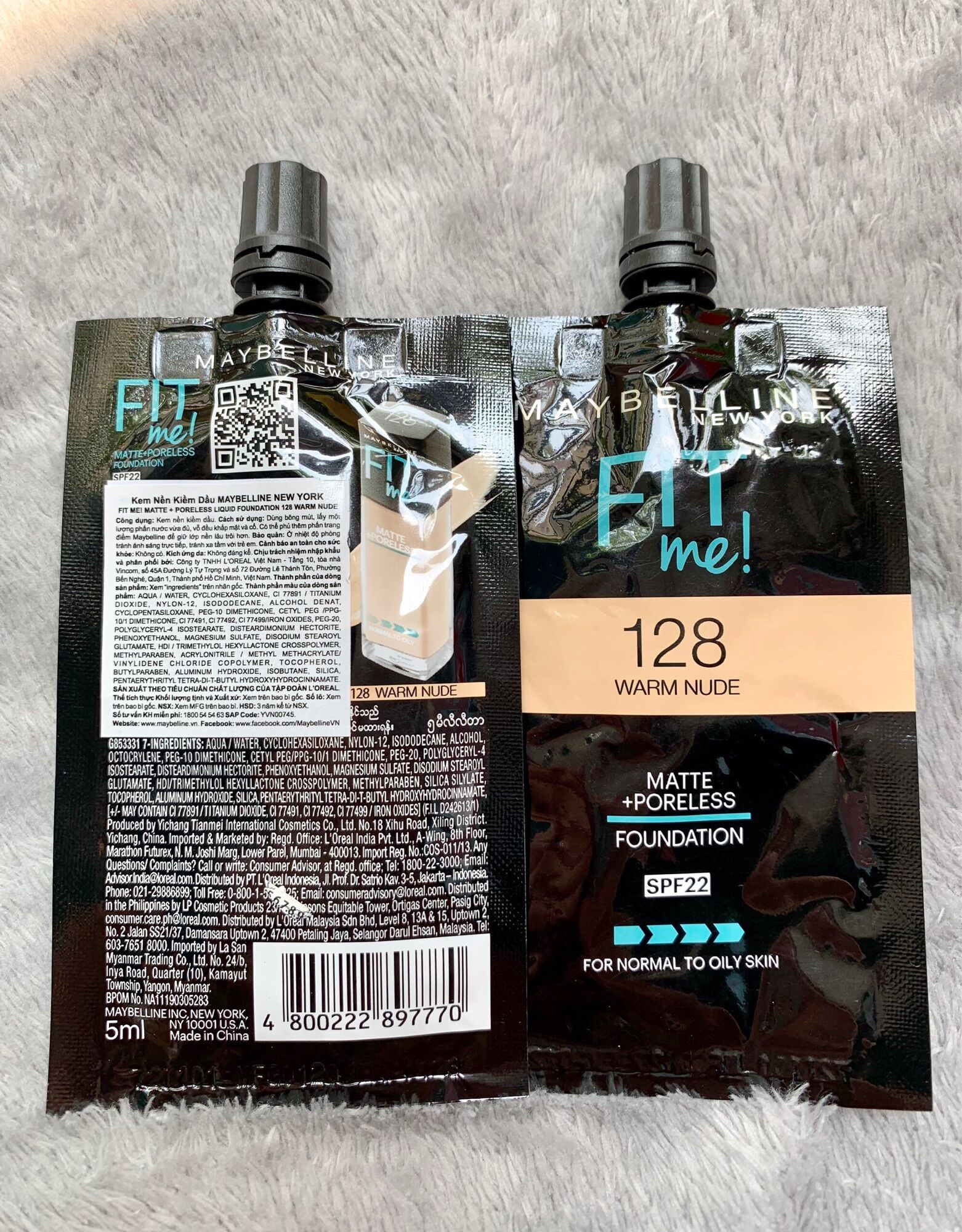 Kem Nền Fitme Maybelline -Sache Màu 128