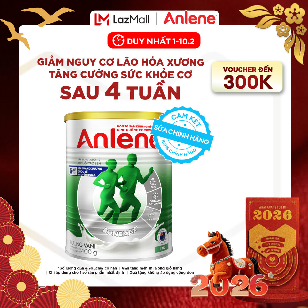 [Voucher giảm đến 26%]Sữa Bột Anlene Hương Vani 400G