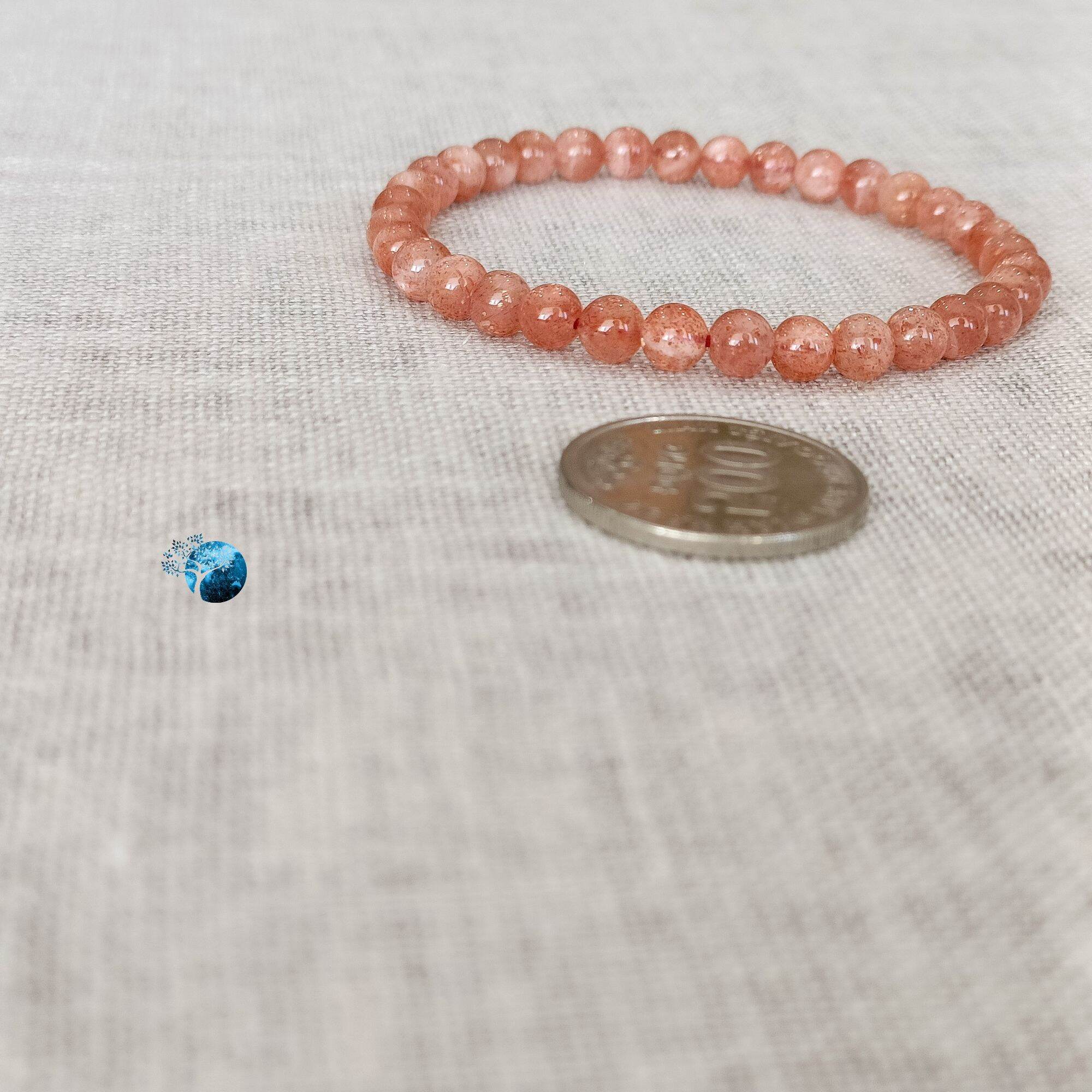Vòng tay đá mặt trời (sunstone) 4.5mm