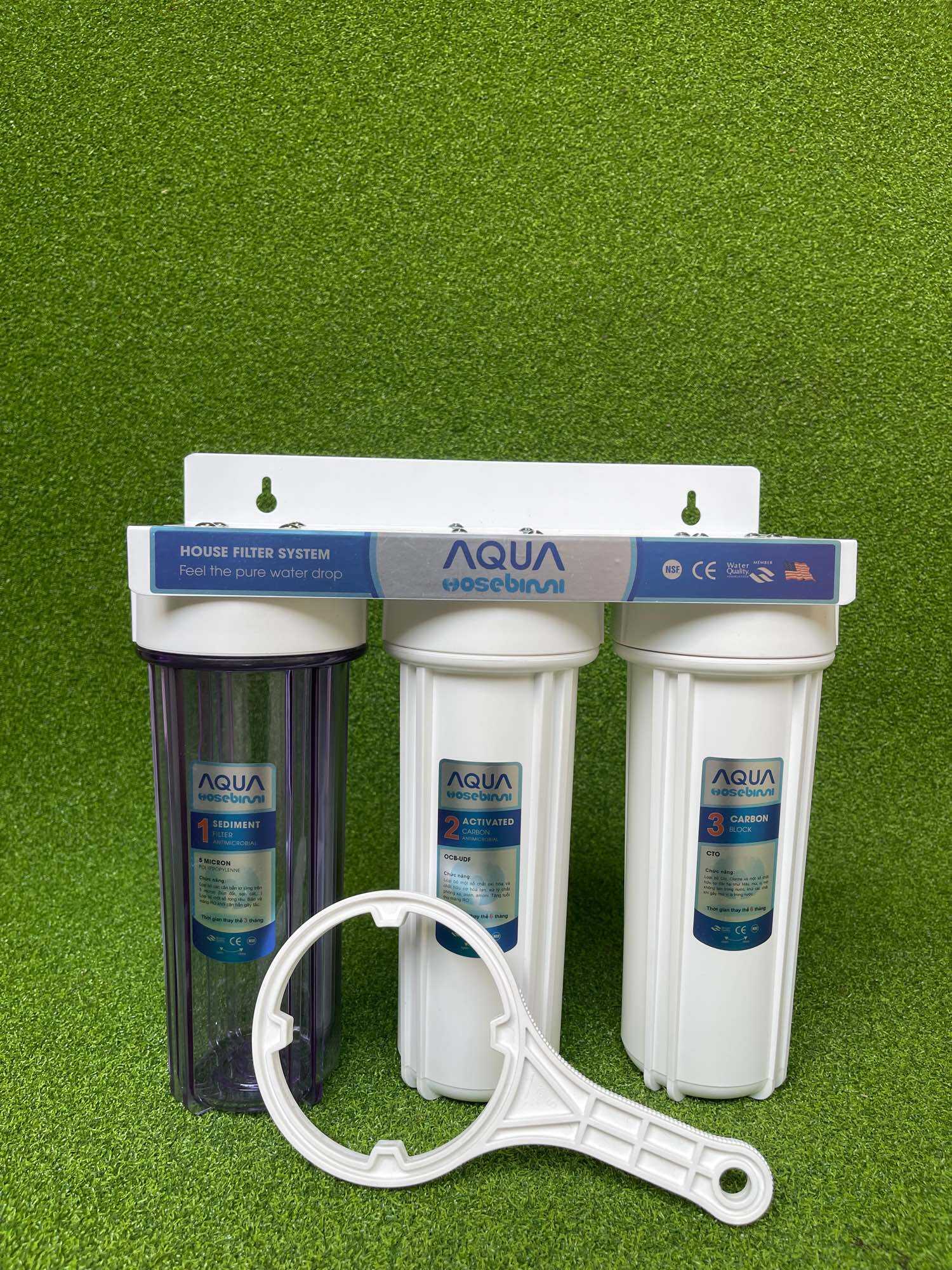 Bộ Lọc Thô 123 Ba Cốc Lọc 10inch