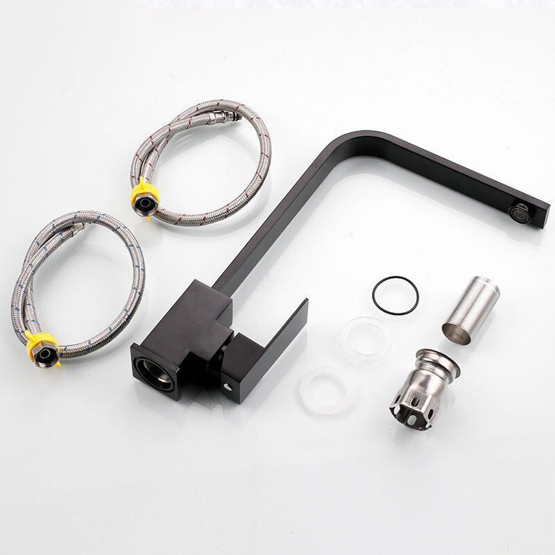 Vòi rửa chén nóng lạnh Inox 304 đen